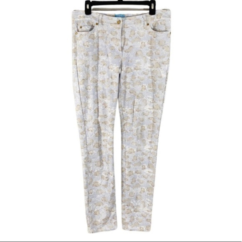 J. McLaughlin gray snake print jeans PP16